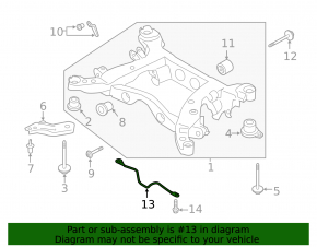 Lincoln Corsair 20-26 Rear Subframe Strut