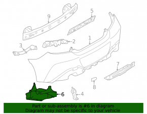 Rear bumper protection left Toyota GR 86 22-26