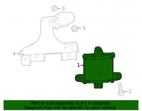 Blind Spot Sensor BSM Right Mazda CX-9 16-23