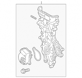 Front Engine Cover 2ZR-FXE Toyota Prius 50 16-22