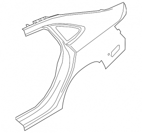 Quarter wing rear right VW Jetta 19-24