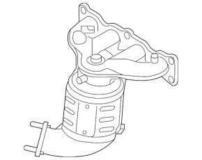 Exhaust manifold with catalytic converter Kia Optima 16-