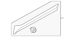 Door trim lower front left Volvo XC40 19-25 structure