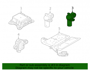 Airbag sensor rear left Polestar 2 21-