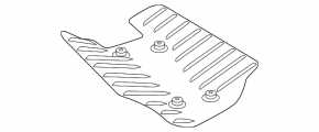 Lower arm protection rear right BMW X3 G01 18-21