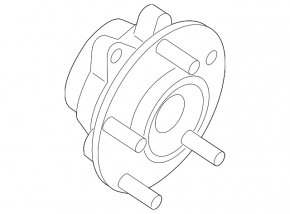 Front left hub Nissan Sentra 13-19 type 1 chamomile