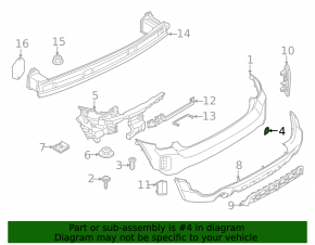 Mini Cooper Countryman F60 21-24 Rear Bumper Tow Hook Cap