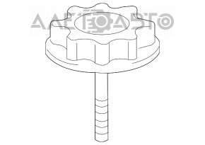 Lexus RX350 RX450h 10-15 Spare Tire Mount