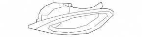 Exhaust tip right Lexus RX350 20-22