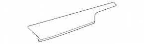 Front panel trim upper right Toyota Sienna 21-25 black