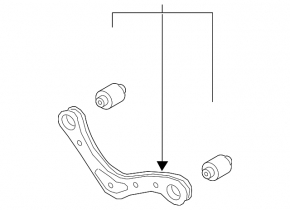 Upper rear left arm Kia Niro 17-22