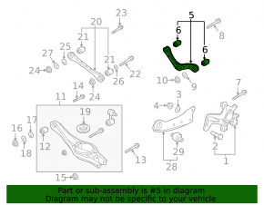 Upper rear left arm Kia Niro 17-22