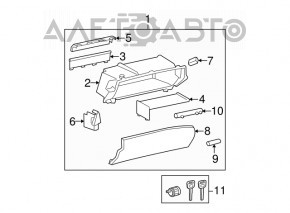 Glove box, glove compartment Lexus IS250 IS300 IS350 06-10 beige