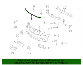 Hood Seal Infiniti G25 G35 G37 4d 07-14