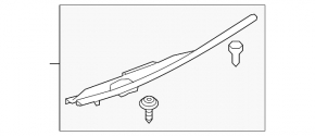 Seal wing hood-wing left Infiniti Q50 14-20 front