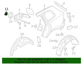 Fuel filler flap lock VW Touareg 11-17