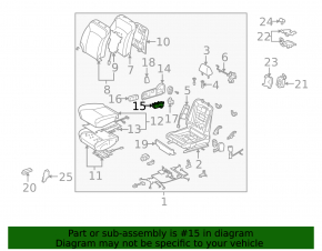 Lexus IS250 IS300 IS350 06-08 Passenger Seat Control