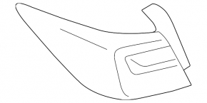 Light outer wing left Subaru Legacy 15-19