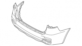 Bare rear bumper Kia Sorento 16-18 Sport