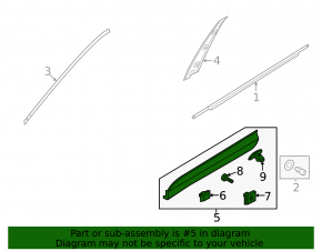 Door trim lower front right Hyundai Santa FE Sport 13-18