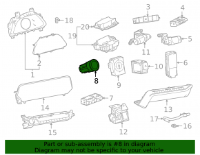 Lexus RX450h 20-22 start/stop button