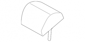 Rear center headrest Hyundai Sonata 11-14 gray leather