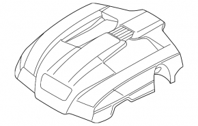 Engine Cover Porsche Cayenne 958 11-14 Hybrid
