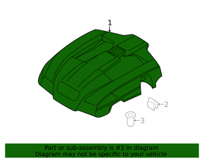 Engine Cover Porsche Cayenne 958 11-14 Hybrid