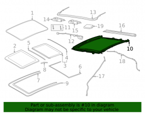 The panoramic mechanism of the Porsche Macan frame 19-26
