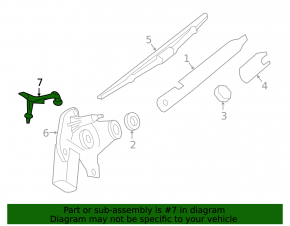 Rear windshield washer nozzle Mercedes W166 ML/GLE 12-19