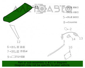 Trunk Door Spoiler Mercedes W167 GLE 350 450 20-23