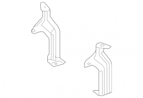 Front bumper reinforcement bracket right Mercedes S-class W222 14-20 AMG pkg
