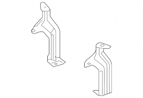 Front bumper reinforcement bracket right Mercedes S-class W222 14-20 AMG pkg