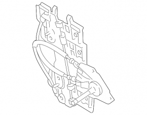 Window lifter mechanical rear left Ford Fiesta 11-19