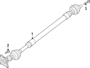 Driveshaft front driveshaft Mazda CX-90 24-26