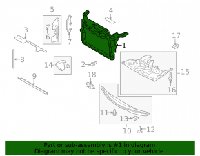 TV panel radiator Ford Flex 13-19