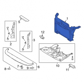TV panel radiator Ford Flex 13-19
