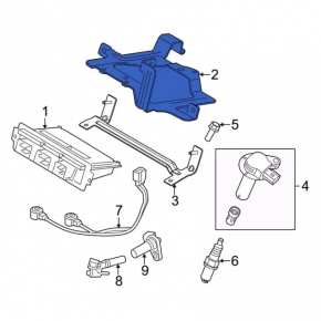 ECU bracket engine computer Ford Explorer 13-19 3.5