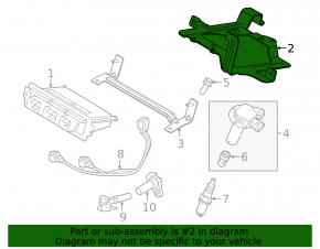ECU bracket engine computer Ford Explorer 13-19 3.5