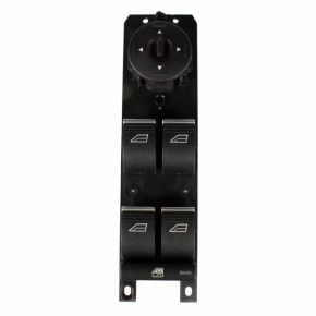 Front left window lift control Ford C-max MK2 13-18 black with chrome, 4 automatic