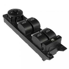 Front left window lift control Ford C-max MK2 13-18 black with chrome, 4 automatic