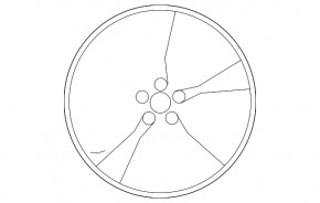 Wheel disk R20 Ford Edge 15-type 2, light curb