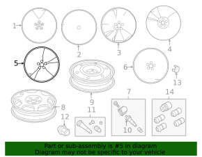 Wheel disk R20 Ford Edge 15-type 2, light curb