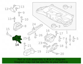 Engine Bracket VW Jetta 11-18 USA 2.0