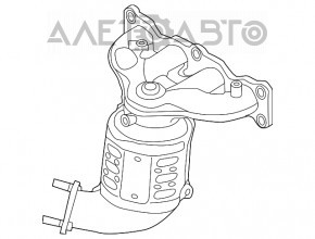 Exhaust manifold with catalytic converter Kia Optima 16-20