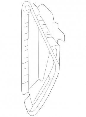 Front bumper grille right VW Taos 22-24 structure