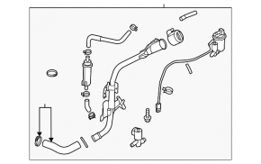Fuel filler neck Kia K5 21-24 FWD 1.6T, 2.5T