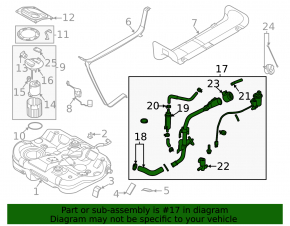 Fuel filler neck Kia K5 21-24 FWD 1.6T, 2.5T