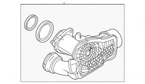 Intercooler intake pipe, right, Volvo XC60 22-23 B6