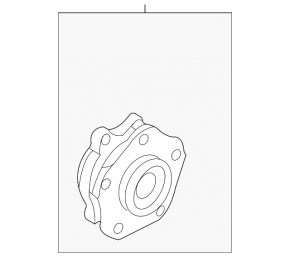 Front right hub Nissan Rogue 21-23